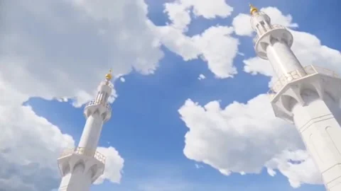 Syeikh Zayed Mosque Tower Video stock 149873384