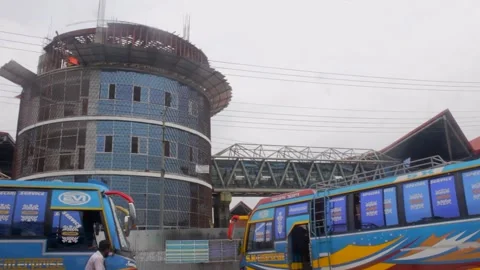 Sylhet new bus terminal Stock Footage 296525222