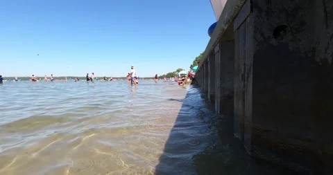Sylvan Lake Shore Low Angle 4K Stock Footage 156765430