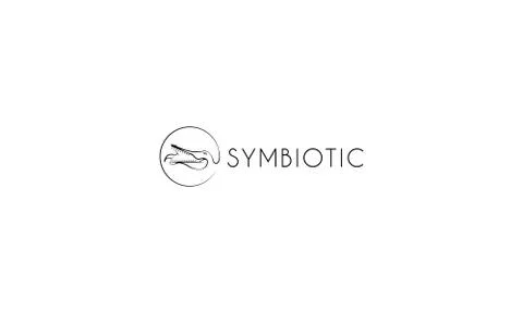 Symbiotic vector logo Stock Illustration