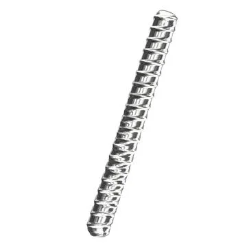 The symbol 3d made of silver. Illustrazione stock