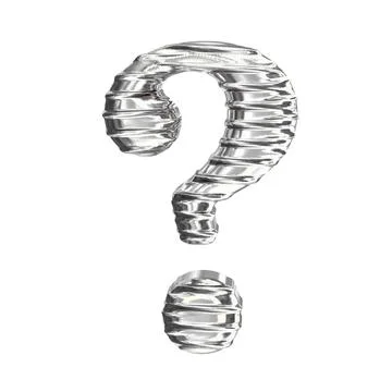 The symbol 3d made of silver. Stock Illustration