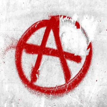 Symbol of anarchy Stock Photos