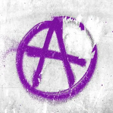 Symbol of anarchy Stock Photos