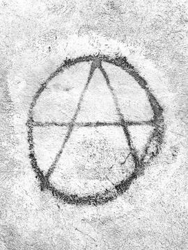 Symbol of anarchy Stock Photos