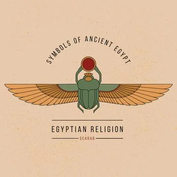 Symbol of the ancient Egyptians. Stock Illustration