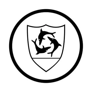 Symbol of Anguilla - vector iconic design Stock Illustration