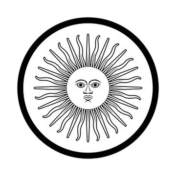 Symbol of Argentina - vector iconic design Stock Illustration