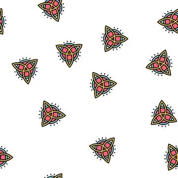 Symbol astrological vector seamless pattern Stock Illustration