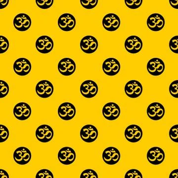 Symbol Aum pattern vector Stock Illustration