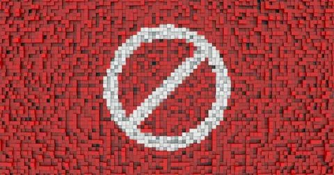 Symbol - Banned. Stock Illustration