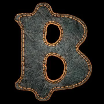 Symbol bitcoin made of leather. 3D render font with skin texture isolated on イラスト素材