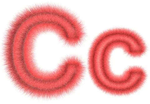 Symbol "C" from wool Stock Illustration