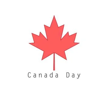 Symbol of Canada red maple leaf イラスト素材