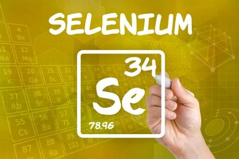 Symbol for the chemical element selenium 写真素材