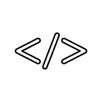 Symbol code  black color icon . Stock-Illustration