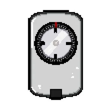 Symbol compass pixel art vector illustration Stock Illustration