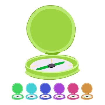 Symbol compass vector cartoon graphic Stock Illustration