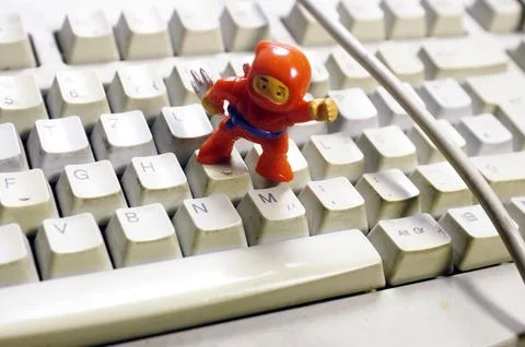 A symbol for computer virus Stock Photos