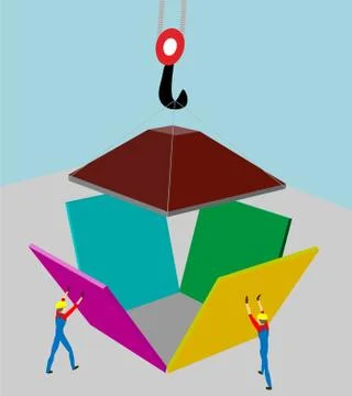 Symbol of construction. Stock Illustration