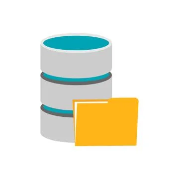 Symbol of database storage. Stock Illustration