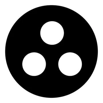 Symbol deaf-mute or workgroup icon black color illustration flat style simple Stock Illustration