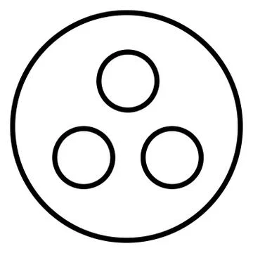 Symbol deaf-mute or workgroup icon black color illustration flat style simple Stock Illustration