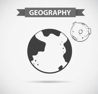 Symbol design for geography Stock Illustration