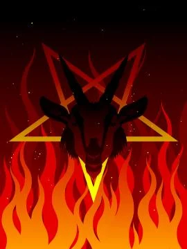 Symbol of the devil Stock Illustration