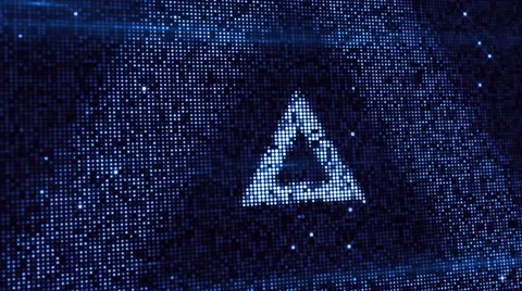 Symbol on digital screen Stock Footage 54920032