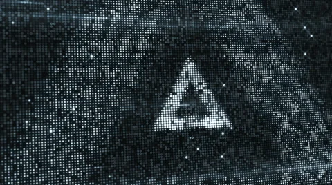 Symbol on digital screen Stock Footage 54920220