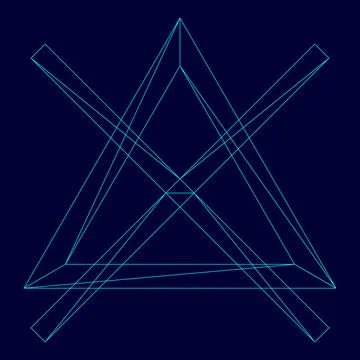 Symbol do not bleach low poly triangulation triangulated polygonal electric.. Stock Illustration