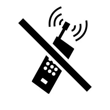 Symbol Do not use the phone Stock Illustration