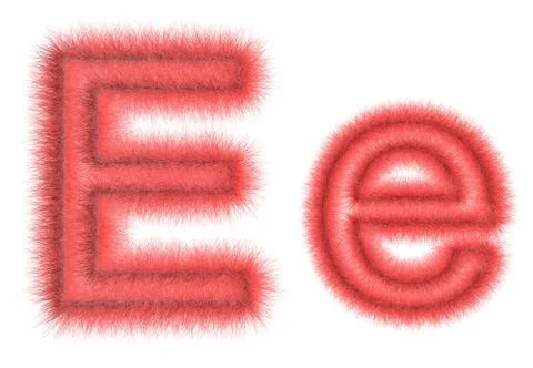 Symbol "E" from wool Stock Illustration