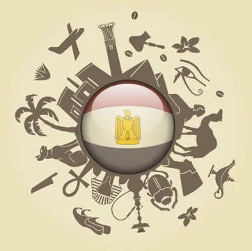 Symbol of Egypt Stock Illustration