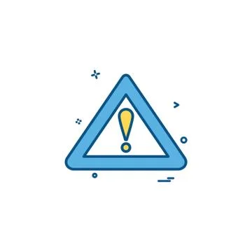 Symbol error warning alert icon vector design Stock Illustration