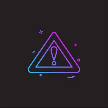 Symbol error warning alert icon vector design Illustrazione stock