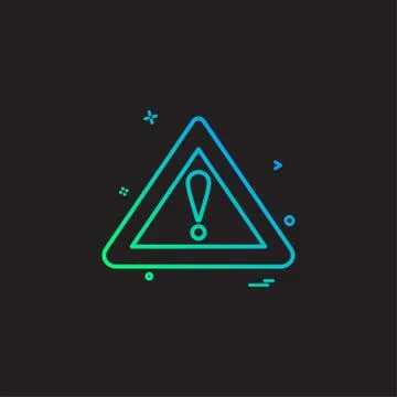 Symbol error warning alert icon vector design 스톡 일러스트