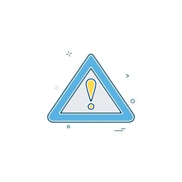 Symbol error warning alert icon vector design Illustrazione stock
