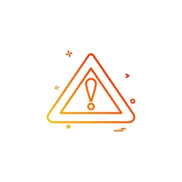 Symbol error warning alert icon vector design 스톡 일러스트
