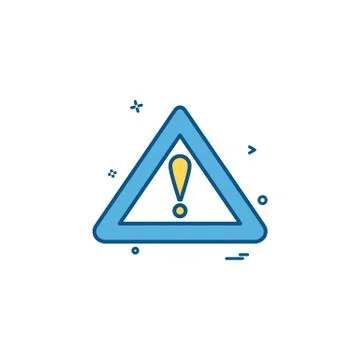 Symbol error warning alert icon vector design イラスト素材
