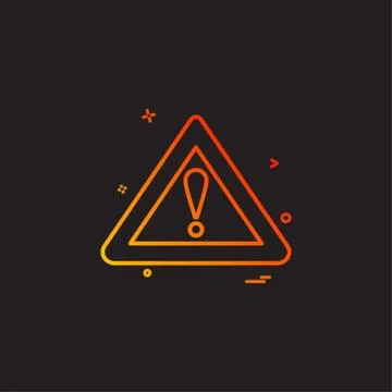 Symbol error warning alert icon vector design Stock Illustration