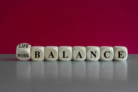 Symbol for finding the right work life balance. Stock Photos