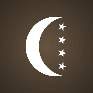 Symbol from the flag of Comoros Stock Illustration