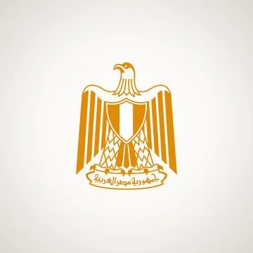 Symbol from the flag of Egypt Stock Illustration