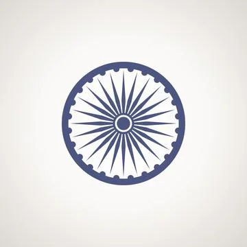 Symbol from the flag of India Stock Illustration
