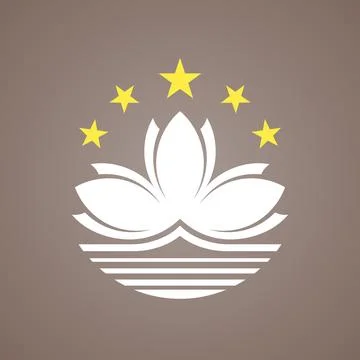 Symbol from the flag of Macau Illustrazione stock