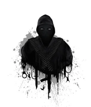 Symbol of global terrorism Stock Illustration