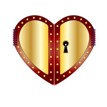 Symbol heart Notepad vector. Illustration with a red valentine heart. 스톡 일러스트