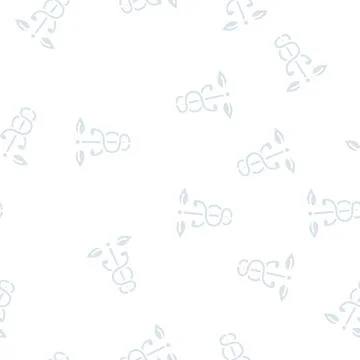 Symbol homeopathy glyph seamless pattern Illustrazione stock